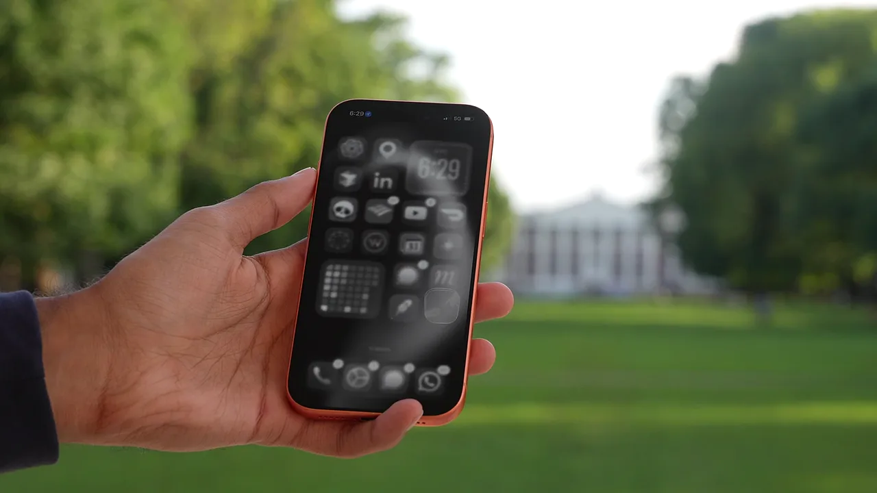 touchtips open on a phone outdoors